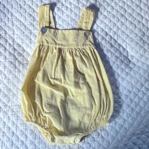Shrimp & Grits yellow corduroy bubble. Size 12m